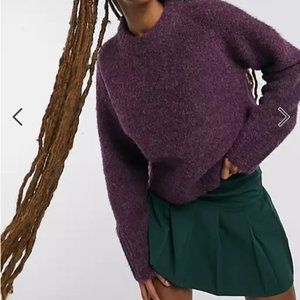French Connection Kate knits crew neck jumper in purple